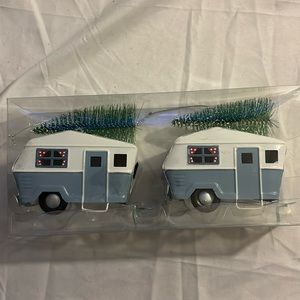 2 Piece Campers with Tree on Roof NWT Hobby Lobby